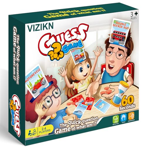 Headbands Game for Kids – Guessing Board Game to Boost Vocabulary, Critical Thinking, and Social Skills – Quick Question Family Game Night for 2–4 Players – Travel-Friendly Fun (Vehicle Theme) - style: Vehicle
