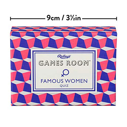 Ridley’s Famous Women Trivia Card Game – Trivia Games for Adults and Kids – 2+ Players – Includes 140 Unique Question Cards – Fun Quiz Cards That Make a Great Gift - color: Trivia Famous Women
