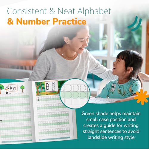 Channie's Alphabet Tracing & Kids Writing Pad, Practice Visual Handwriting & Storytelling Workbooks, 80 Pages, Grades PreK – 1st, Summer School, Learning Workbook for Homeschool and After School - style: Alphabet Tracing & Writing Pad