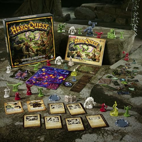 Avalon Hill HeroQuest Jungles of Delthrak Quest Pack | Roleplaying Games | Ages 14+ | 2 to 5 Players | Requires HeroQuest Game System to Play