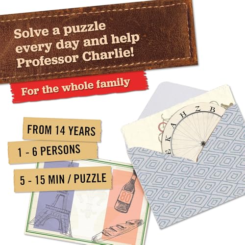 Hidden Games – Professor Charlie's World Tour – Puzzle Advent Calendar | 24 envelopes of puzzles around the world with Professor Charlie. One a day until Christmas