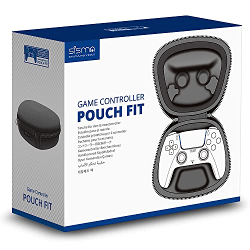 Carry Case Compatible with PS5 DualSense Wireless Controller, PlayStation 5 Controller Holder Travel Safekeeping Protective Case Storage Bag - color: Black