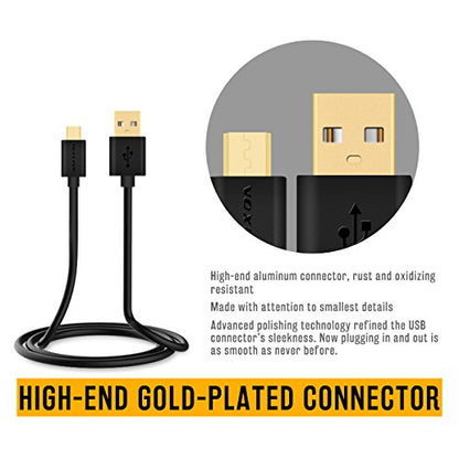 Master Cables Replacement PlayStation PS4 Controller Cable - Gold Plated Extra Long 6.5 Foot USB Charger -