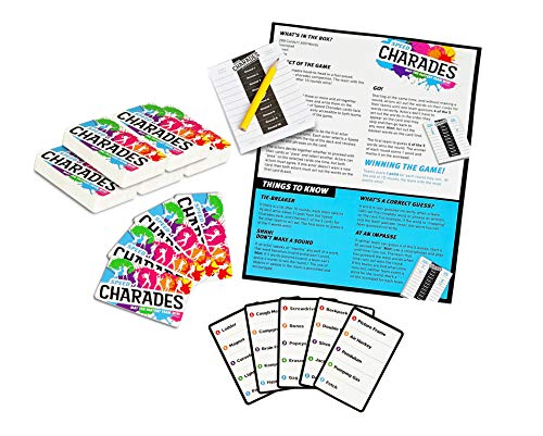 Speed Charades Party Game - Charades Board Game - Includes 1400 Charades - Perfect for Groups and Family Game Nights