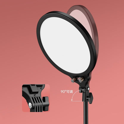 Live Broadcast Fill Light Desktop Overhead Camera Stand with Retractable Full Screen Selfie Tripod The Ground
