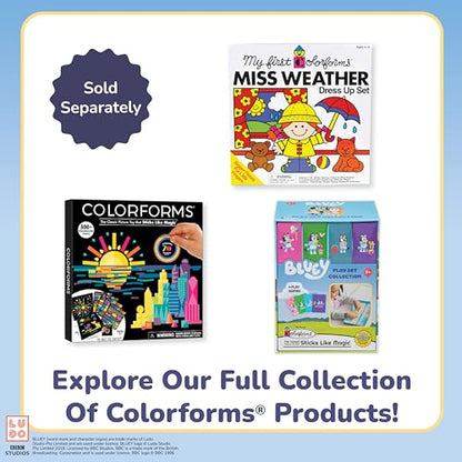 Colorforms Bluey Set - Repositionable Pieces Stick Like Magic - Scenes and Pieces from The Show Bluey for Storytelling Imaginative Play - Ages 3+ - style: Bluey