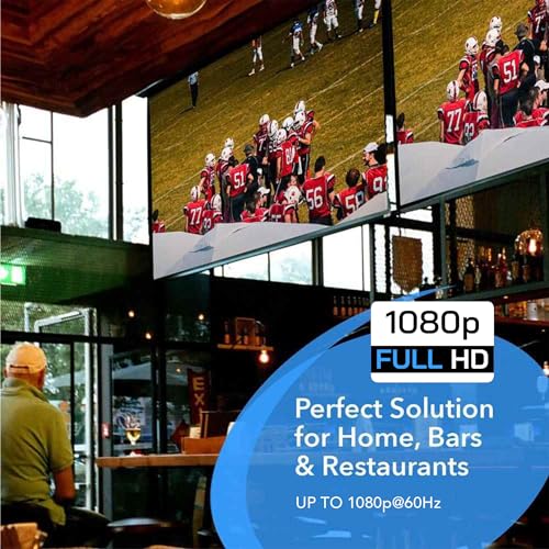 OREI HDMI Splitter 1 in 4 Out – 4K@60Hz HDMI 2.0 Splitter with HDCP 2.2, EDID Management, and LPCM/Dolby/DTS Audio Support – Compact Plug & Play Design | OREI HDMI Splitter 1 in 4 Out – Up to 4K@60Hz HDMI 2.0 Splitter with HDCP 2.2 With EDID Management, L
