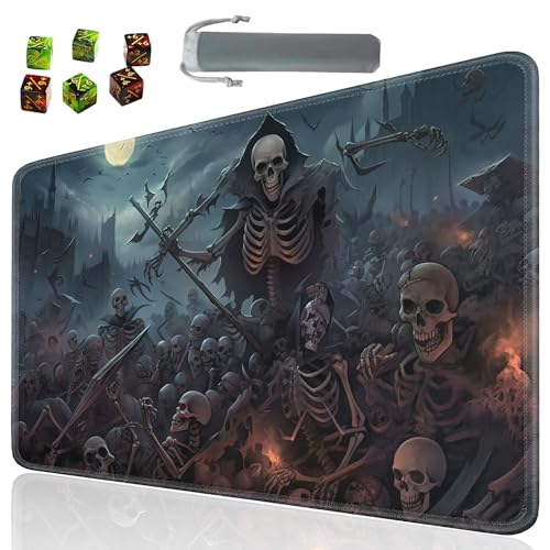 Board Game for TCG Playmat Table Mats Games Size 60X35 cm Mousepad Compatible for MTG RPG CCG Trading Card Game Play mats with 6 Dice (Playmat 117) - color: Sotw-playmats-1-117