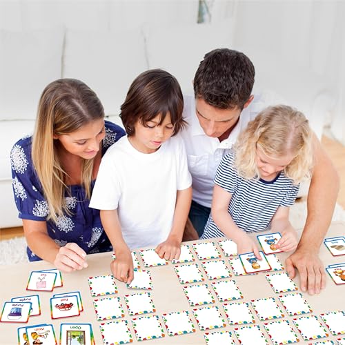 Hebayy Memory Matching Game, 72 PCS Sight Words Matching Cards for Kids, 36 Pairs Memory Cards, Educational Toy for Children to Learn Sight Words 5+ Years Old - style: Sight Words-A