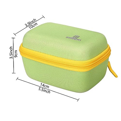Tourmate Hard Storage Case for GoCube Edge, The Connected Electronic Bluetooth Cube - Award-Winning 3x3 Speen Cube (Box for Sale) - color: Green & Yellow