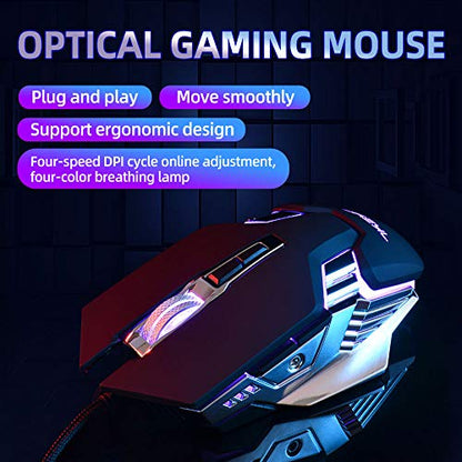 7KEYS One-Handed Gaming Keyboard RGB Backlit, 35 Keys Ergonomic Mini Keyboard with Wrist Rest, Half Keyboard for PC Gaming (Keypad Set)