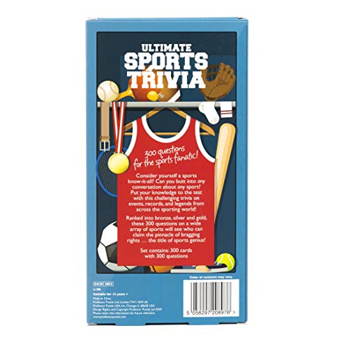 Professor PUZZLE Ultimate Sports Trivia - 300 Quiz Questions for Sports Fanatics