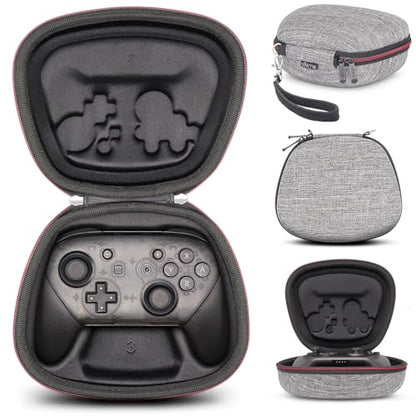 sisma Carry Case Compatible with Nintendo Switch & Switch 2 Pro Controller (2025), Hard Shell Travel Protective Case Portable Carrying Bag -Grey 1680d - color: Grey 1680d