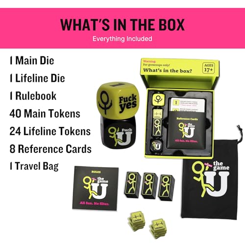 FU The Game Adult Party Dice Game for Game Night & Parties | Fast-Paced Icebreaker Game for Adults | Ages 17+