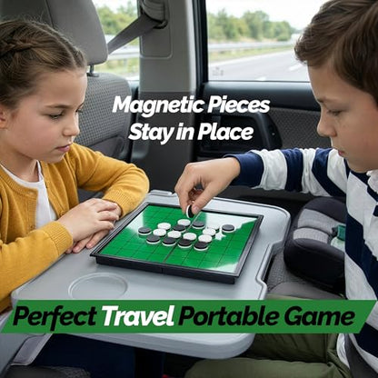 Sterling Games Othello Reversi Strategy Board Game 9.75 Inch Board with Folding Magnetic Board and Pieces for Home and Travel