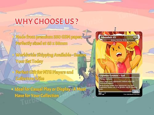 Adventure MTG Commander Deck – Adventure Time Edition – 100 Proxy Full Art Cards (Cards Plus PU Leather Case) - style: Cards Plus PU Leather Case