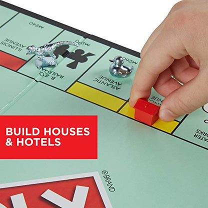 Monopoly Game, Family Board Games for 2 to 6 Players & Kids Ages 8 and Up, Includes 8 Tokens (Token Vote Edition) - size: 10.51 inches x 15.75 inches x 0.1 inches