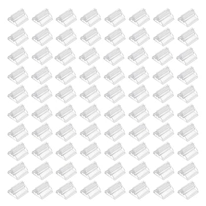 80 Pcs Card Stands Translucent Plastic DIY Card Holders 0.7 Inch Table Number Stands Clear Paper Board Clips for Cards Photos Memos Pictures Display Game Party Favor