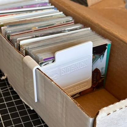 SIDEKICK Mini Card Box Divider (5-Pack) Trading/Gaming/Baseball Card Storage Box Divider Protect What You Collect - Proudly Made in the USA (White) - color: White
