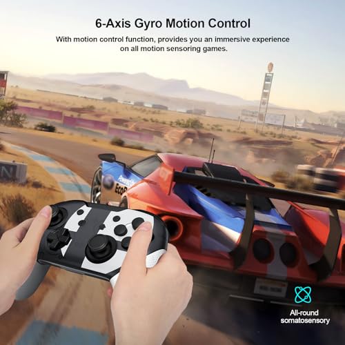 Dritrip Wireless Pro Controller Compatible with Switch/Switch Lite/Switch OLED, Switch Remote Gamepad with Joystick, Double Vibration, Wake-up and Motion Control