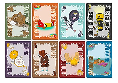 Camping with Sasquatch by Big Discoveries - A 128-Count Family Card Game with a Roar! | Fun Rummy Meets Slapjack Card Games for Kids, Teens, Adults, and Families - style: Camping with Sasquatch