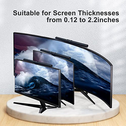 16.14" Monitor Light Bar,250LM USB LED Desk Lamp,Home Office Gaming | Eye-Care LED Screen Lamp,CRI 95,Touch Control USB Reading Desk Light for Flat & Curved Monitor - style: Touch Control