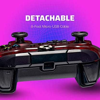 PDP Wired Game Controller - Xbox Series X|S, Xbox One, PC/Laptop Windows 10, Steam Gaming Controller - USB - Advanced Audio Controls - Dual Vibration Videogame Gamepad - Crimson Red - color: Red