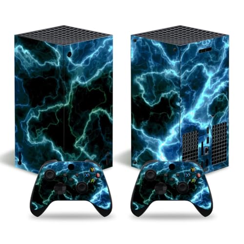 Xbox Series X Digital Stickers Full Body Vinyl Skin Decal Protective Cover for Microsoft Xbox Series X Digital Console and Controllers (Series X Digital Blue Light) - color: Series X digital blue light
