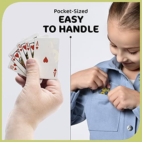24 Pack Mini Playing Cards Bulk – Poker Cards Decks for Kids, Small Deck of Cards with Smiley Faces, Miniature Casino Game Packs, Cool Party Favors, & Novelty Gifts, 2.25’’ Tall - style: Pack of 24