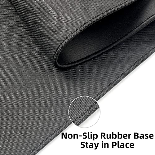Wolaile Large Mouse Pad, 36x17 in Gaming Mouse Mat,Waterproof and Non-Slip Desktop Pad for Computer Keyboard,Black,XL