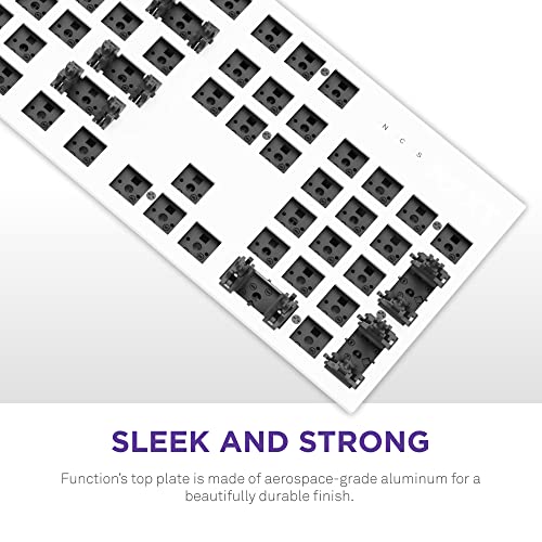 NZXT Function - Full Size Mechanical Keyboard - White - color: White, size: Full Size, style: Function