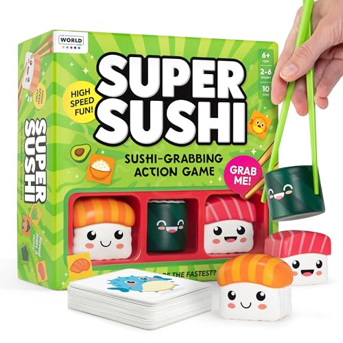 Super Sushi – Fun Family Board Game - Hilarious Party Matching Card Game for Kids, Teens & Adults