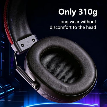 Wired Gaming Headset,Removable Mic,USB-C,3.5mm Audio Jack
