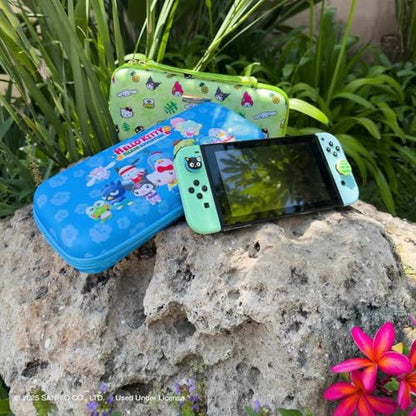 Sonix x Sanrio Carrying Case for Nintendo Switch 2, Switch 1, Lite, OLED, Protective Travel Case with Game Cartridge Storage | Hello Kitty Island Adventure Crew (Blue) - color: Hello Kitty Island Adventure Crew