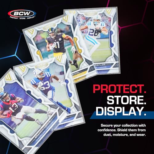 BCW Card Sleeves and Toploaders for Card Combo - 300 Count | Premium Top Loaders and Acid-Free Penny Sleeves | Great for Football, Magic: The Gathering, Pokémon, and Baseball Card Protectors - size: 300 Pack