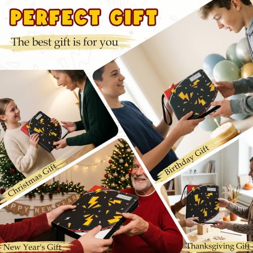 Card Binder for Pokemon Cards, 9 Pocket Trading Card Binder Holds 900 Cards with 50 Removable Sleeves, 3 Ring Zipper Card Holder Album Book Case for TCG, MTG, Sports Cards Collection, Boys Girls - color: Black