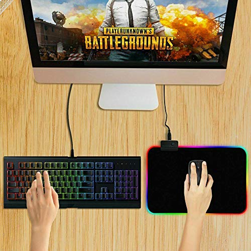 axGear Gaming Mouse Pad RGB LED Light Color Switching for Computer Laptop Colorfull