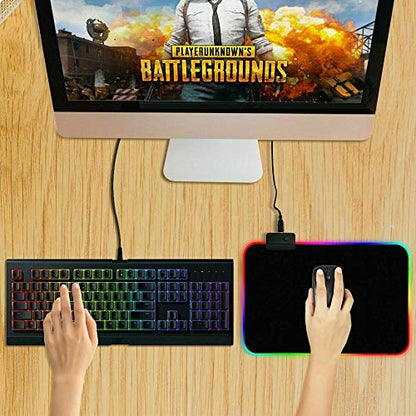 axGear Gaming Mouse Pad RGB LED Light Color Switching for Computer Laptop Colorfull