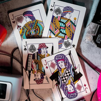 80s Retro Playing Cards | Printed by USPCC | Limited Edition, 100% Custom Deck for Players, Cardists & Collectors