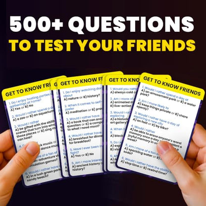 QUOKKA Board Games for Adults and Teens – Who Knows Me Better Classic – Family Trivia Card Game with 500+ Questions for Party Night – Fun Guessing Game Ages 15+ - color: Classic