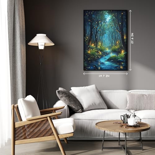 Impossible Puzzles for Adult 1000 Pieces, Magic Forest Fantasy Puzzle,Nature Difficult Challenging Jigsaw Puzzles - style: Magic Forest Puzzle