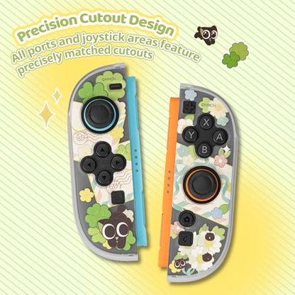 GeekShare Slim Protective Case Compatible with Switch 2 (2025), Anti-Scratche and Shock-Absorption Dockable Hard Shell for Switch 2 Game Console - Spring Letter - color: The Hei-Spring Letter