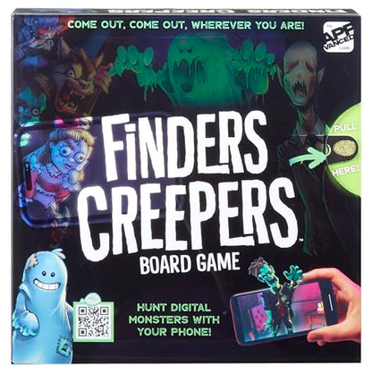 Micro Games of America™ Finders Creepers Board Game an App-Vanced™ Game – Hunt Digital Monsters with Your Phone, 2-4 Players, Ages 8+