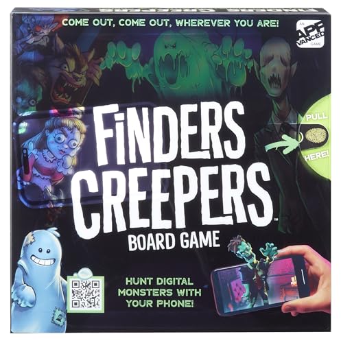 Micro Games of America™ Finders Creepers Board Game an App-Vanced™ Game – Hunt Digital Monsters with Your Phone, 2-4 Players, Ages 8+
