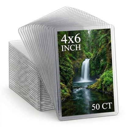 50ct 4x6 Toploaders - Ultra Durable Card Protectors for Postcard, Photos & Collectibles, Crystal Clear, Archival-Safe, Fits 4x6 Inch Sheet - size: 4x6