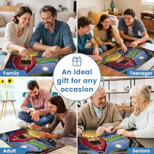 500 Pieces Jigsaw Puzzles Evening Farm Puzzle for Adults Seniors 20.5x15 in | Dance Puzzle 500 Pieces, Gift for Birthday, Home Decor, Fun for Family - style: Evening Farm