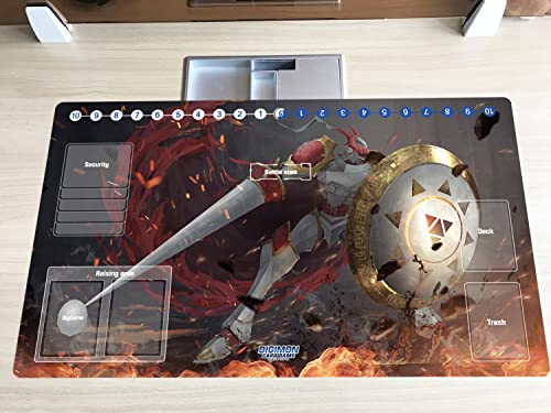 New Mlikemat DTCG Duel Playmat Digimon Dukemon Anime Trading Card Game Mat Pad Card Zones + Free Bag