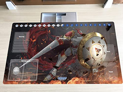 New Mlikemat DTCG Duel Playmat Digimon Dukemon Anime Trading Card Game Mat Pad Card Zones + Free Bag