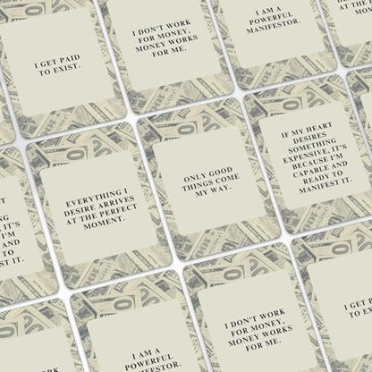 Isaac Liev Money Affirmations Cards - Motivational Daily Affirmation for Men Women, Manifestation Abundance Wealth Mindset Manifesting Card -Cool Gifts for Him & Her, Best Friend, Coworkers, Office & Birthday - style: Money Affirmation