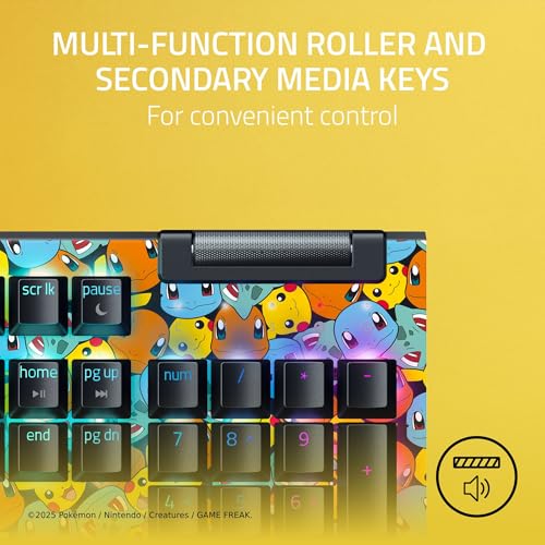 Razer BlackWidow V4 X Mechanical Gaming Keyboard, Pokémon Edition | Green Switches Tactile & Clicky, 6 Macro Keys, Chroma RGB, Doubleshot ABS Keycaps, Sound Dampening & Stabilizers - color: Pokémon Edition